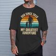 Dad Since 2010 My Greatest Adventure Vintage Father's Day T-Shirt Gifts for Him