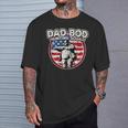 Dad Bod Hunting Squad Vintage American Flag Father's Day T-Shirt Gifts for Him