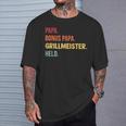 Dad Bonus Papa Grillmeister Bonus Papa Griller S T-Shirt Geschenke für Ihn