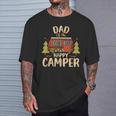 Dad Of Happy Camper 1St Birthday Party Retro Dad T-Shirt Gifts for Him
