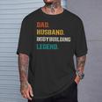 Dad Husband Bodybuilding Legend Bodybuilder T-Shirt Gifts for Him