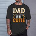 Dad Little Cutie Baby Shower Orange 1St Birthday Party T-Shirt Gifts for Him