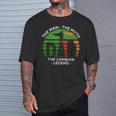 Dad The Man The Myth The Zambian Legend Zambia Vintage Flag T-Shirt Gifts for Him