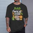 Dad Of The Wild One Zoo Birthday Safari Jungle Animal T-Shirt Gifts for Him