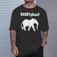 Daddyphantater Elefant Papaatertag Lustig Papa Wortspiel T-Shirt Geschenke für Ihn