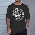 Dads With Beards Are Better Distressed T-Shirt Gifts for Him