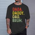 Damen Männer Papa Papa Bruhatertagintage Lustigater Mit-Ausschnitt T-Shirt Geschenke für Ihn