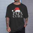 Damen Papa Claus Lustige Weihnachten Weihnachtsmannaterintage Mit-Ausschnitt T-Shirt Geschenke für Ihn