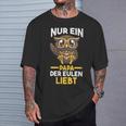 Damen Papaateratertag Eulen Mit-Ausschnitt T-Shirt Geschenke für Ihn