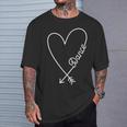 Dance Cute Graphic Heart Love T-Shirt Gifts for Him