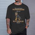 Das Sind Keine Hundehaare Das Ist Rottweiler Glitzer T-Shirt Geschenke für Ihn