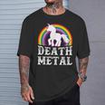 Death Metal Unicorn Sarcastic Heavy Metal T-Shirt Gifts for Him