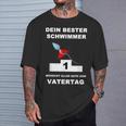 Dein Bester Schwimmer Wünscht Alles Gute Zum Fathertag S T-Shirt Geschenke für Ihn