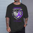 Dementia Products In Memory Dad Purple Alzheimers Awareness T-Shirt Gifts for Him