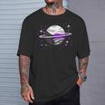 Demisexual Outer Space Planet Demisexual Pride T-Shirt Gifts for Him