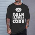 Developer Informatik Coder Code Programmer T-Shirt Geschenke für Ihn