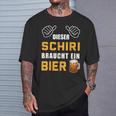 Dieser Schiri Braucht Bier T-Shirt Geschenke für Ihn