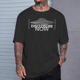 Disclosure Now Ufo Alien Galactic Federation T-Shirt Gifts for Him
