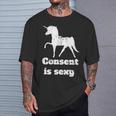 Distressed Unicorn Consent Is Sexy T-Shirt Gifts for Him