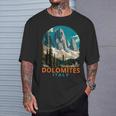 Dolomites Travel Exploration Souvenir Dolomites Italy T-Shirt Geschenke für Ihn