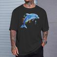 Dolphin Diver Whales Tümmler Dolphin T-Shirt Geschenke für Ihn