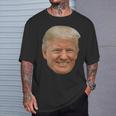 Donald J Trump Das Gesicht Des Präsidenten Auf Einem Meme T-Shirt Geschenke für Ihn