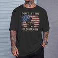 Don't Let The Old Man In Cowboy Us Flag T-Shirt Gifts for Him