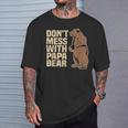 Don't Mess With Papa Bear Family Matching Father's Day T-Shirt Gifts for Him