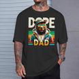 Dope Black Dad Black Dad Bear Black History Month T-Shirt Gifts for Him