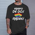 Dos Madres Lgbt-Q Orgullo Gay Mamá Aliada Corazón Arco Iris Camiseta unisex Regalos para él