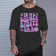 In My Double Digits Era Retro 10 Year Old 10Th Birthday Girl T-Shirt Gifts for Him