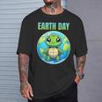 Earth Day Restore Earth Turtle 2024 T-Shirt Gifts for Him
