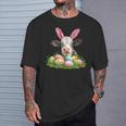 Easter Day Cow Easter Cow Bunny Ears Eggs Basket T-Shirt Gifts for Him