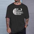 Eat Sleep Baseball Repeat Boys Kid Baseball Player T-Shirt Gifts for Him