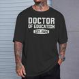 Edd Doctor Of Education Est 2024 Graduation Class Of 2024 T-Shirt Gifts for Him