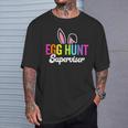 Egg Hunt Supervisor Matching Easter Rabbit Ears Egg Hunter T-Shirt Gifts for Him