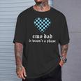 Emo Dad It Wasn't A Phase Retro Goth Emo Punk Gothic Kawaii T-Shirt Gifts for Him