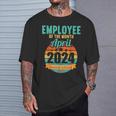 Employee Of The Month April 2024 T-Shirt Gifts for Him