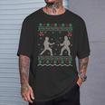 Esgrima Amante De Navidad Regalo Feo Esgrima Navidad Camiseta unisex Regalos para él