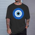 Evil Eye Hamsa Greek Good Luck Protection T-Shirt Gifts for Him