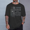 F Bomb Dad Tattoos Big Guns & Tight Buns Gun T-Shirt Gifts for Him