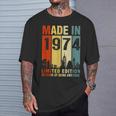 Fabricado En 1974 Edición Limitada 50 Años De Ser Impresionante Camiseta unisex Regalos para él