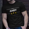 Family Name Surname Or First Name Team Andy T-Shirt Gifts for Him