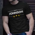 Family Name Surname Or First Name Team Johnson T-Shirt Gifts for Him