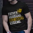 Father Husband Meat Smoker Legend Grilling Dad Meat Smoking T-Shirt Gifts for Him