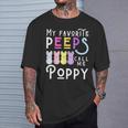 My Favorite Peeps Call Me Poppy Man Dad Pop Men Easter Boy T-Shirt Gifts for Him