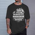 Feuerwehr 112 Wir Machen Hausbesuche Fireman T-Shirt Geschenke für Ihn