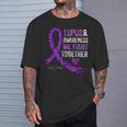 We Fight Together Lupus Awareness Purple Ribbon T-Shirt Gifts for Him