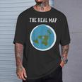 Flat Earther Flat Earth Map T-Shirt Gifts for Him