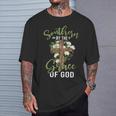 Flower Cross American By Birth Southern By The Grace Of God T-Shirt Gifts for Him